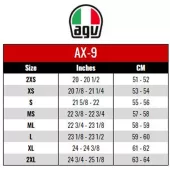 Helma na moto AGV AX9 E2205 SOLID MPLK GLOSSY CARBON vel. 2XL