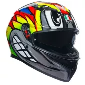 Helma na moto AGV 2118381001 012 K3 E2206 MPLK BIRDY 2.0 GREY/YELLOW/RED vel. XL