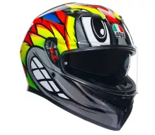 Helma na moto AGV K3 E2206 MPLK BIRDY 2.0 GREY/YELLOW/RED