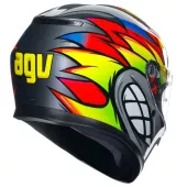Helma na moto AGV 2118381001 012 K3 E2206 MPLK BIRDY 2.0 GREY/YELLOW/RED vel. XL
