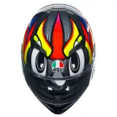 Helma na moto AGV 2118381001 012 K3 E2206 MPLK BIRDY 2.0 GREY/YELLOW/RED vel. XL
