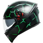 Helma na moto AGV K5 MULTI MPLK VULCANUM GREEN vel. S