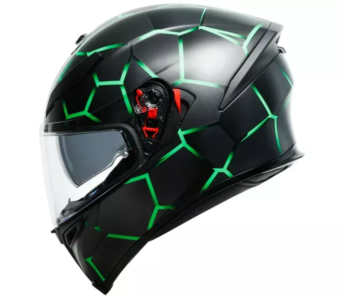 Helma na moto AGV K5 MULTI MPLK VULCANUM GREEN vel. S