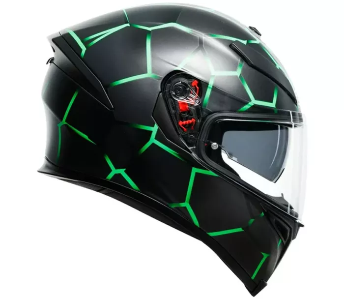 Helma na moto AGV K5 MULTI MPLK VULCANUM GREEN vel. S