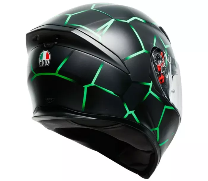 Helma na moto AGV K5 MULTI MPLK VULCANUM GREEN vel. S