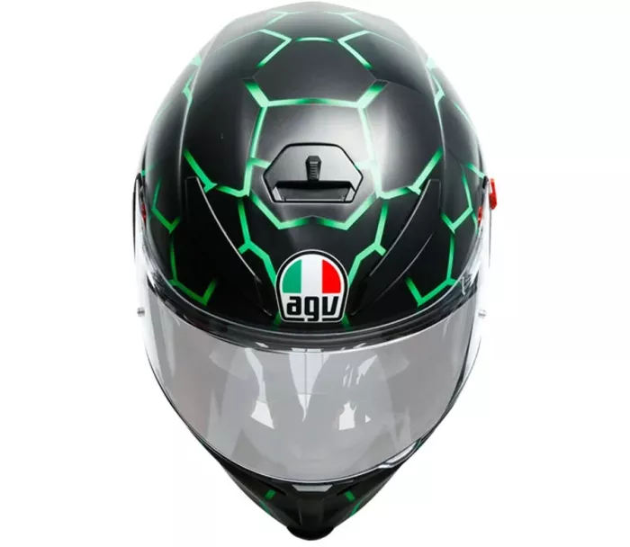 Helma na moto AGV K5 MULTI MPLK VULCANUM GREEN vel. S