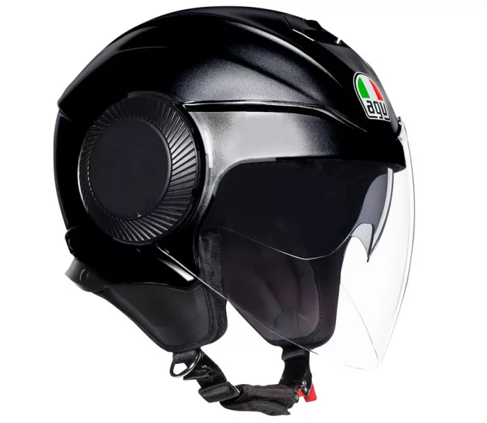 Helma na moto AGV ORBYT E2205 SOLID MATT BLACK vel. S
