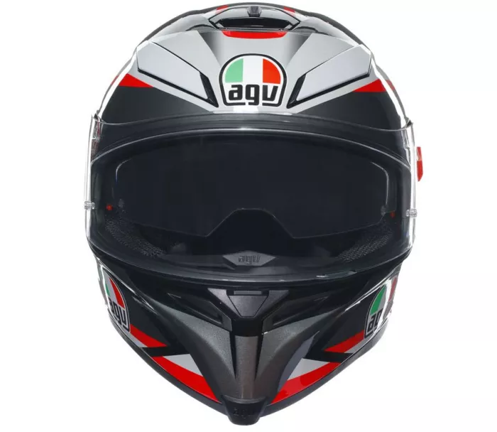 Helma na moto AGV K5S MULTI MPLK PLASMA BLACK/GREY/RED vel. XL