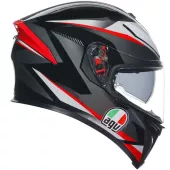 Helma na moto AGV K5S MULTI MPLK PLASMA BLACK/GREY/RED vel. XL