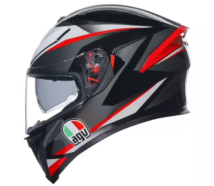 Helma na moto AGV K5S MULTI MPLK PLASMA BLACK/GREY/RED vel. XL