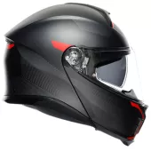 Helma na moto AGV TOURMODULAR MULTI MPLK FREQUENCY MATT GUNMETAL/RED vel. XL