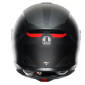 Helma na moto AGV TOURMODULAR MULTI MPLK FREQUENCY MATT GUNMETAL/RED vel. XL