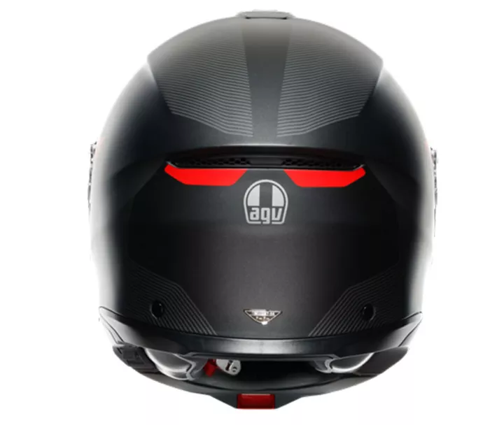Helma na moto AGV TOURMODULAR MULTI MPLK FREQUENCY MATT GUNMETAL/RED vel. XL