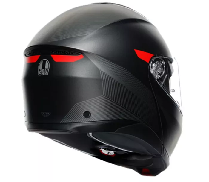 Helma na moto AGV TOURMODULAR MULTI MPLK FREQUENCY MATT GUNMETAL/RED vel. XL