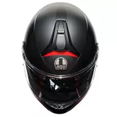 Helma na moto AGV TOURMODULAR MULTI MPLK FREQUENCY MATT GUNMETAL/RED vel. XL