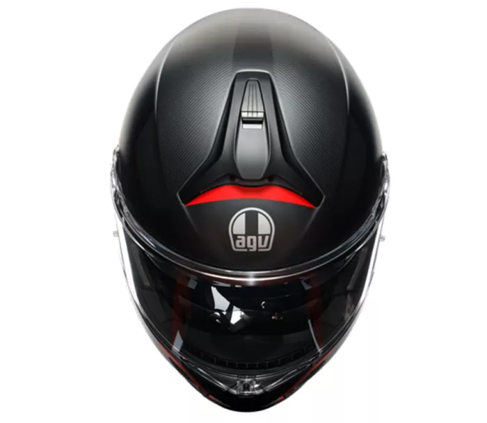 Helma na moto AGV TOURMODULAR MULTI MPLK FREQUENCY MATT GUNMETAL/RED vel. XL