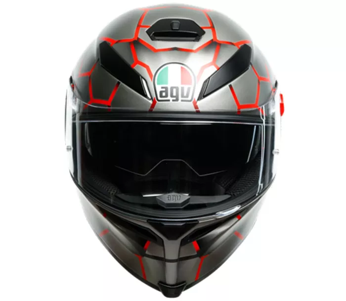 Helma na moto AGV K5 MULTI MPLK VULCANUM RED vel. ML