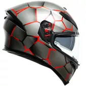 Helma na moto AGV K5 MULTI MPLK VULCANUM RED vel. ML