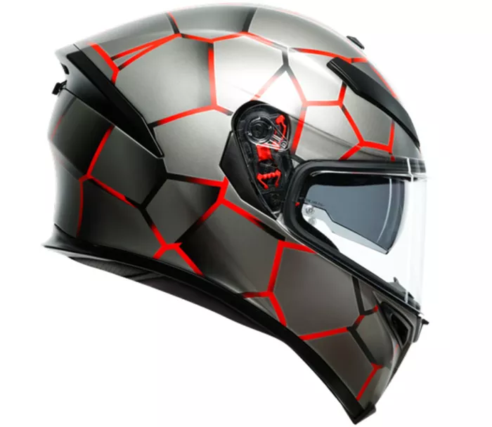 Helma na moto AGV K5 MULTI MPLK VULCANUM RED vel. ML