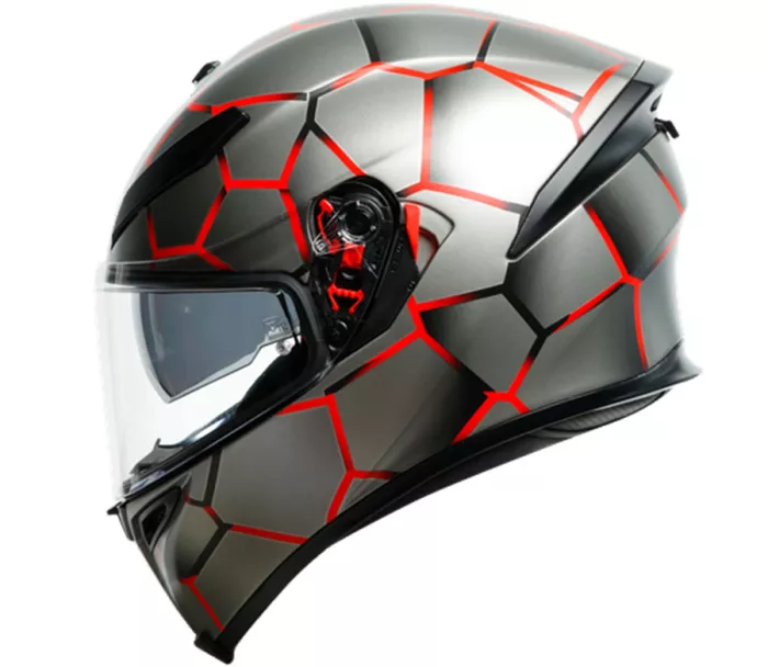 Helma na moto AGV K5 MULTI MPLK VULCANUM RED vel. ML