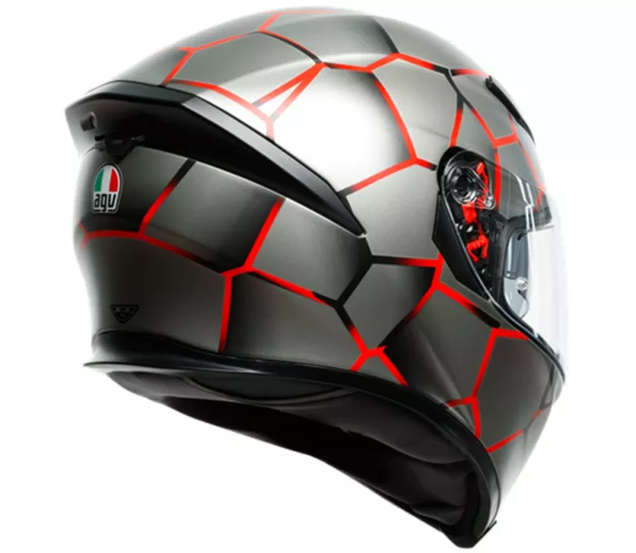 Helma na moto AGV K5 MULTI MPLK VULCANUM RED vel. ML