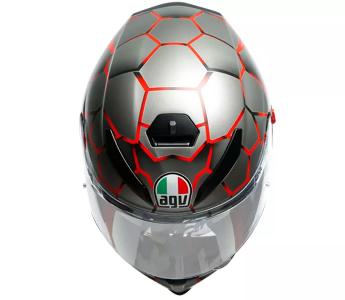 Helma na moto AGV K5 MULTI MPLK VULCANUM RED vel. ML