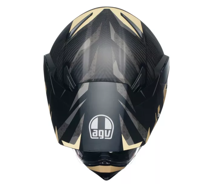 AGV AX9 MPLK E2206 STEPPA MATT CARBON/GREY/SAND vel. M