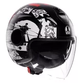 AGV ETERES E2206 HISTORY MATT BLACK/WHITE/RED vel. XL