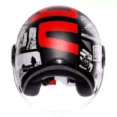 AGV ETERES E2206 HISTORY MATT BLACK/WHITE/RED vel. XL