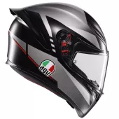 AGV K1 S E2206 LAP MATT BLACK/GREY/RED vel. XL