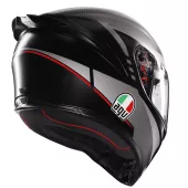 AGV K1 S E2206 LAP MATT BLACK/GREY/RED vel. XL