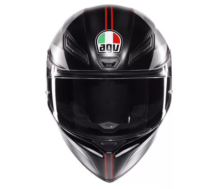 AGV K1 S E2206 LAP MATT BLACK/GREY/RED vel. XL