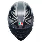 AGV K3 E2206 MPLK COMPOUND MATT BLACK/GREY vel. M