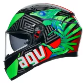 AGV K3 E2206 KAMALEON BLACK/RED/GREEN vel. M