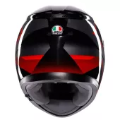 AGV K3 E2206 MPLK STRIGA BLACK/GREY/RED vel. L