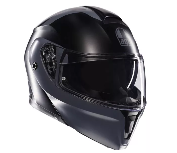 AGV STREETMODULAR E2206 MPLK RESIA MATT BLACK/GREY vel. XL