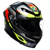 AGV K6 E2206 ERAZER BLACK/RED/YELLOW FLUO vel. M