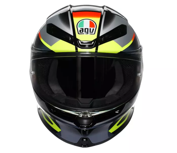 AGV K6 E2206 ERAZER BLACK/RED/YELLOW FLUO vel. M