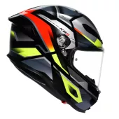 AGV K6 E2206 ERAZER BLACK/RED/YELLOW FLUO vel. M