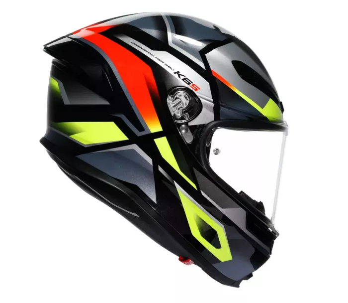 AGV K6 E2206 ERAZER BLACK/RED/YELLOW FLUO vel. M
