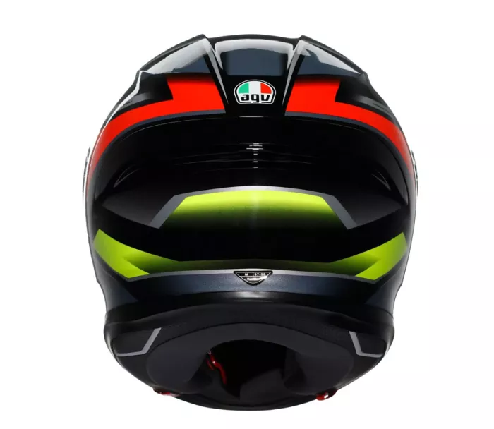 AGV K6 E2206 ERAZER BLACK/RED/YELLOW FLUO vel. M