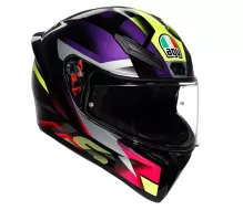 Helma na motorku AGV K1S E2206 FASTLAP BLACK/PURPLE/PINK