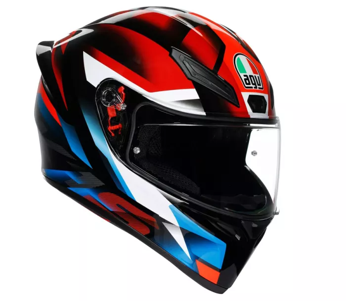 AGV K1S E2206 FASTLAP BLACK/RED/BLUE vel. L
