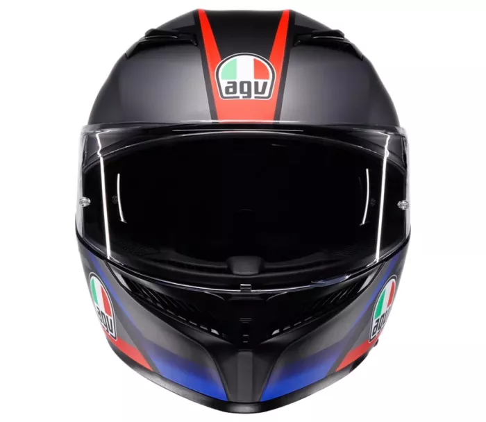 Integrální helma AGV K3 E2206 MPLK STRIGA MATT BLACK/BLUE/RED
