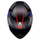 Integrální helma AGV K3 E2206 MPLK STRIGA MATT BLACK/BLUE/RED