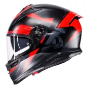 Integrální helma AGV K7 E2206 MPLK GLIMPSE MATT BLACK/RED