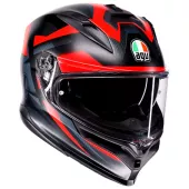 Integrální helma AGV K7 E2206 MPLK GLIMPSE MATT BLACK/RED