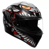 AGV K1 S LYZARD MATT BLACK/GREY/RED vel. M