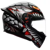 AGV K1 S LYZARD MATT BLACK/GREY/RED vel. M