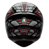 AGV K1 S LYZARD MATT BLACK/GREY/RED vel. M